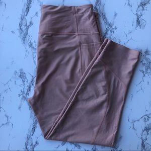 VICTORIA’S SECRET Sport Total Knockout Tights Blush Pink Metallic XL